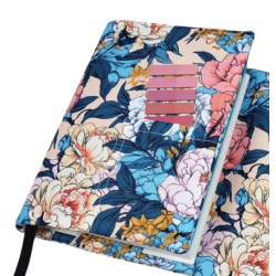 Otulacz na Książkę Vintage Peony – Etui Ochronne, Wodoodporne