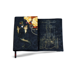 Otulacz na Książkę Steampunk Szary – Etui Ochronne, Wodoodporne