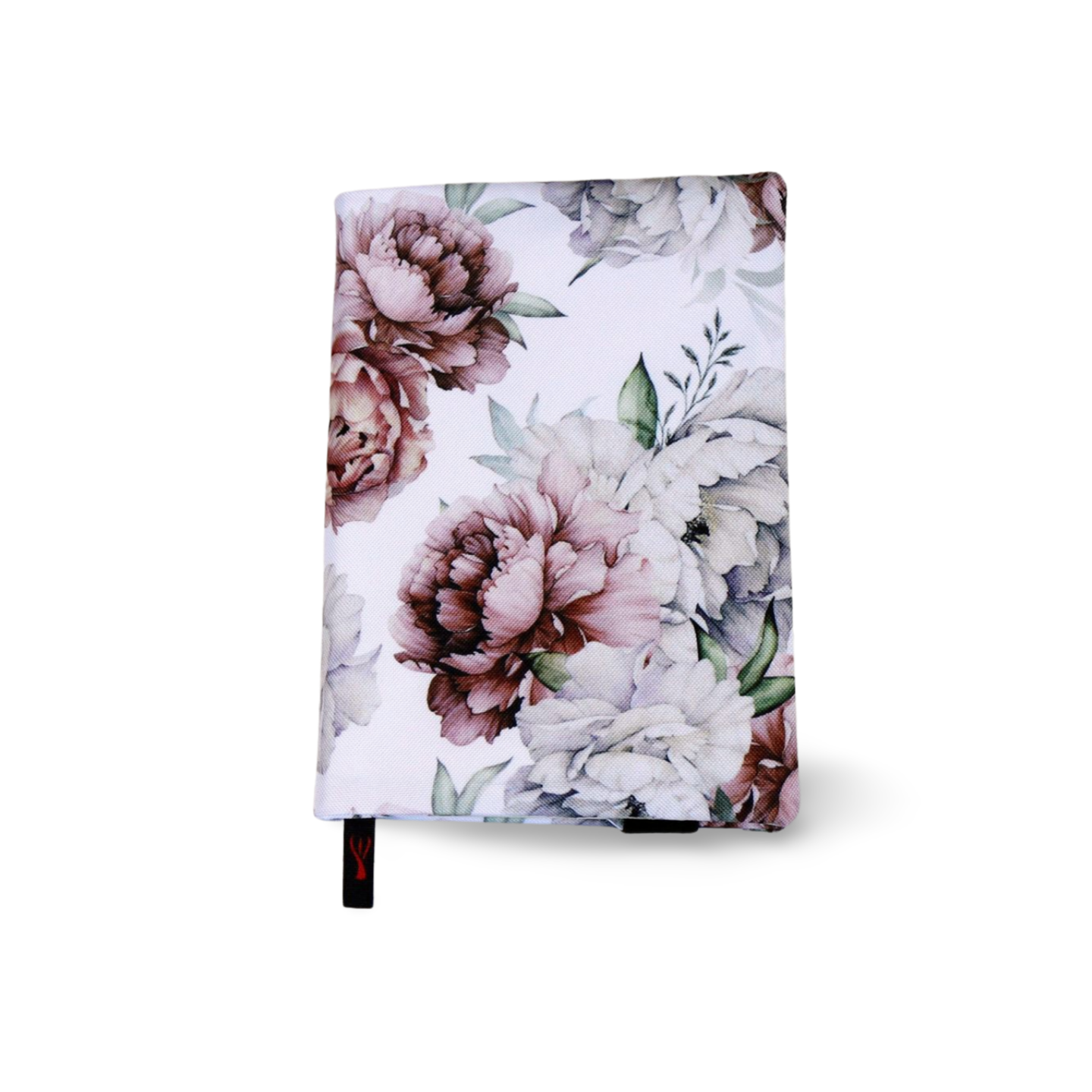 Okładka na Książkę Dusty Rose Peony – Regulowana, Wodoodporna