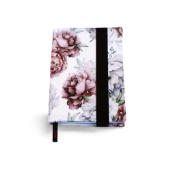 Okładka na Książkę Dusty Rose Peony – Regulowana, Wodoodporna
