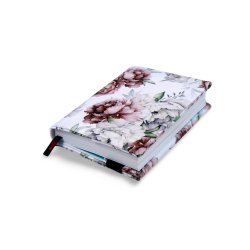 Okładka na Książkę Dusty Rose Peony – Regulowana, Wodoodporna
