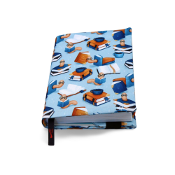 Okładka na Książkę Bookworm Blue – Regulowana, Wodoodporna