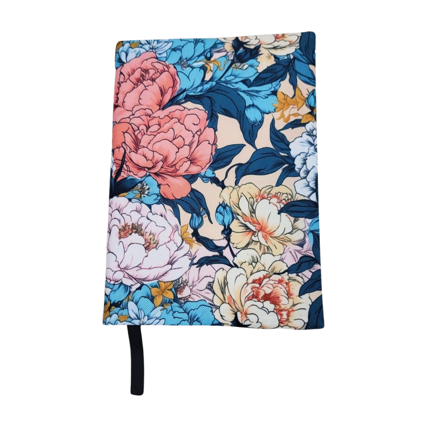 Okładka na Książkę Vintage Peony – Regulowana, Wodoodporna