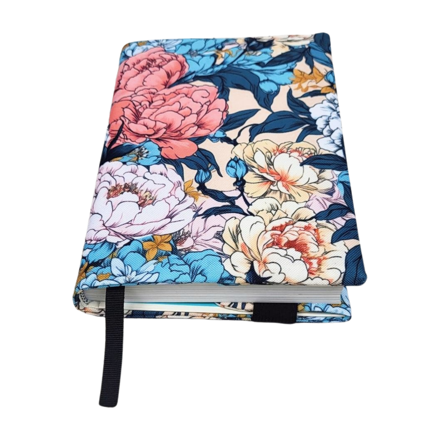 Okładka na Książkę Vintage Peony – Regulowana, Wodoodporna