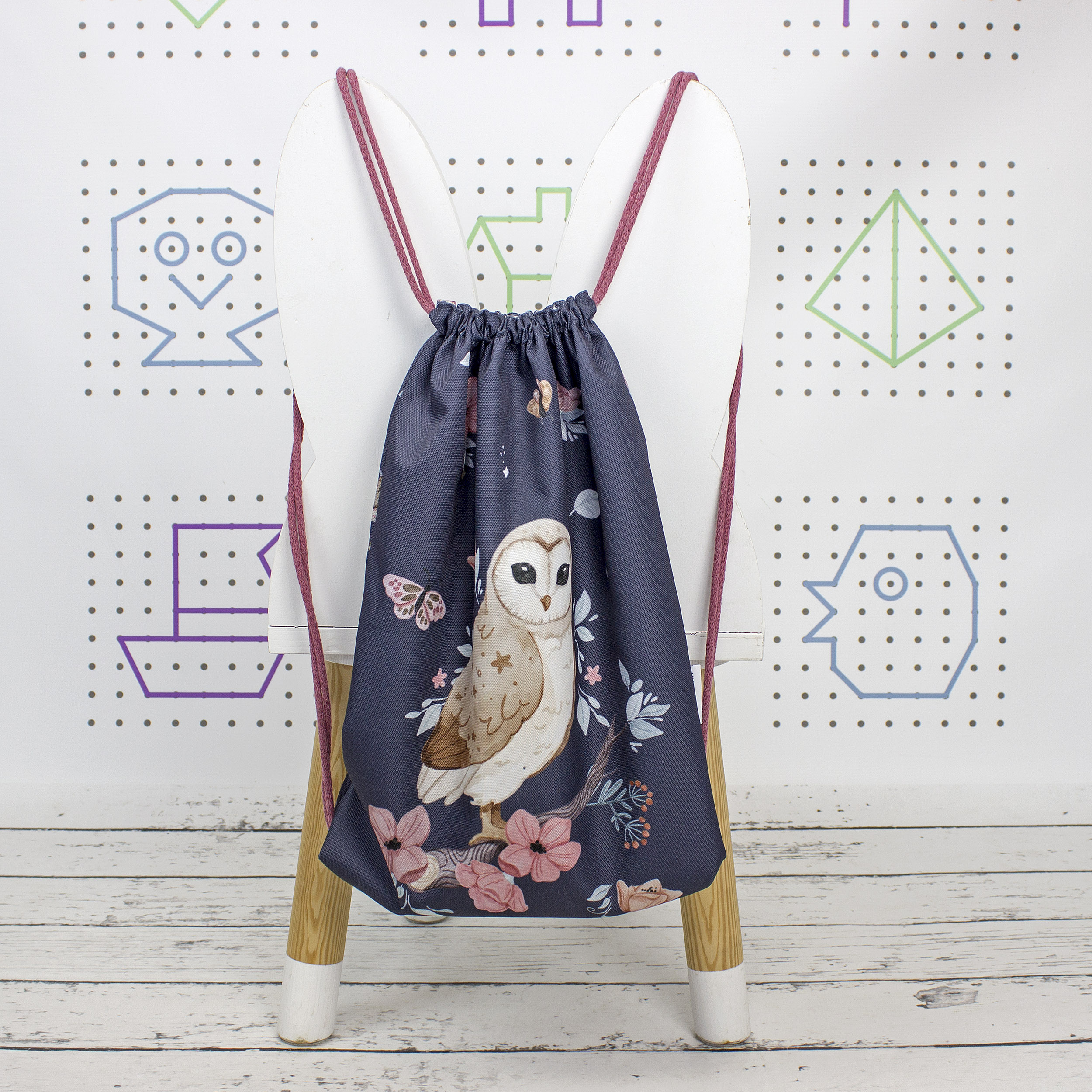 Owls in Flowers Baby Backpack